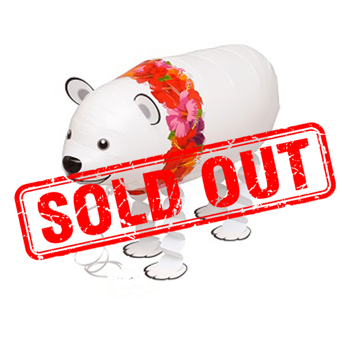 Polar Bear Flora Walking Pet Balloon Singapore